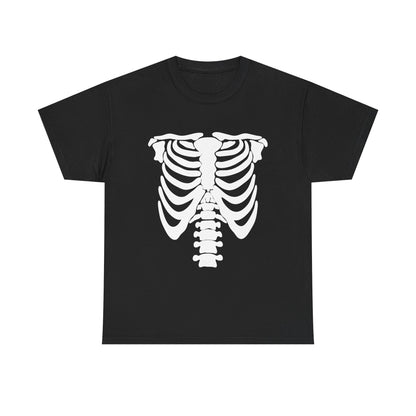 Skeleton Ribcage Tee – Halloween Skull Costume T-Shirt