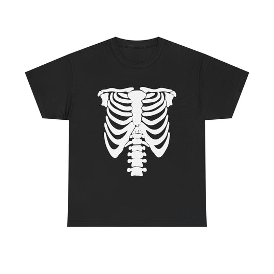 Skeleton Ribcage Tee – Halloween Skull Costume T-Shirt