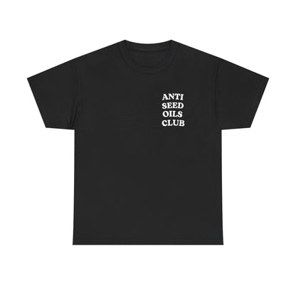 Anti Seed Oils Club T‑Shirt — Retro Bold Graphic Tee