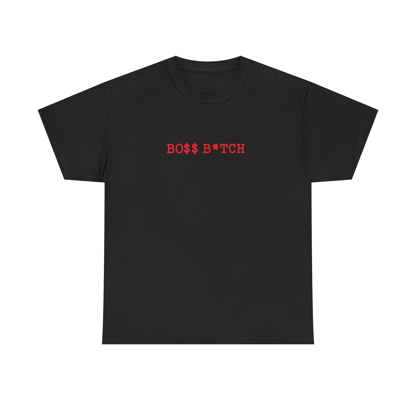 Boss B*tch Graphic Tee — Bold Red Statement T-Shirt for Confident Women
